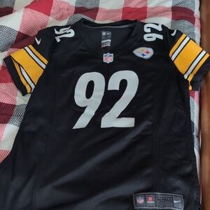 Nike Black and Yellow Women's Top